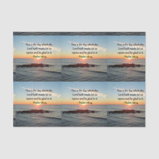 UPLIFTING PSALM 118:24サンライズフォトデザイン 薄葉紙 (正面)