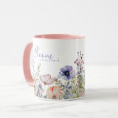 Uplifting Wildflower Bloom – Inspiring Friend Gift マグカップ (正面左)