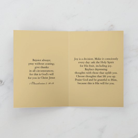 Uplifting Words For You Folded Greeting Card カード (内部)