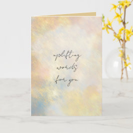 Uplifting Words For You Folded Greeting Card カード
