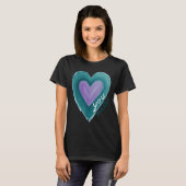 Uplifting you  Suicide Prevention Heart Design  Tシャツ (正面フル)