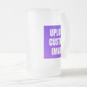 Upload 2 Custom Image - Add Your Own To Print On A フロストグラスビールジョッキ (正面右)