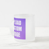 Upload 2 Custom Image - Add Your Own To Print On A フロストグラスマグカップ (正面左)