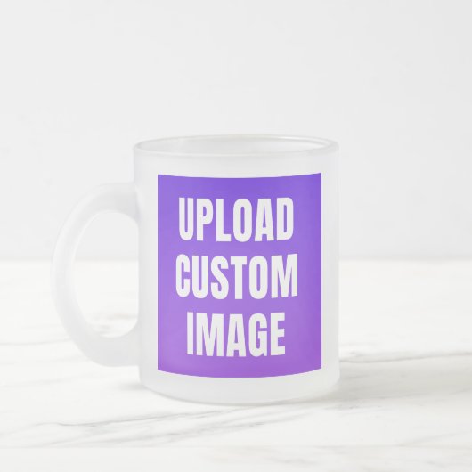 Upload 2 Custom Image - Add Your Own To Print On A フロストグラスマグカップ (左)