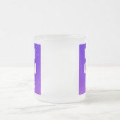 Upload 2 Custom Image - Add Your Own To Print On A フロストグラスマグカップ (中央)