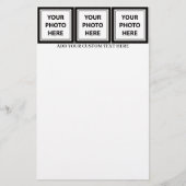 Upload 3 Photos & Add Text – Customize Picture 便箋 (正面)