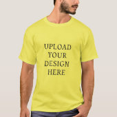 Upload Add Photo Logo Text Template Tシャツ (正面)