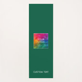 Upload Business Logo Custom Text Name Template ヨガマット (正面)