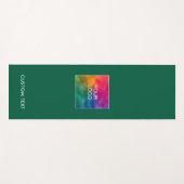 Upload Business Logo Custom Text Name Template ヨガマット (正面(横))