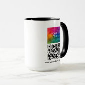 Upload Company Logo Custom QR Code Combo マグカップ (正面右)
