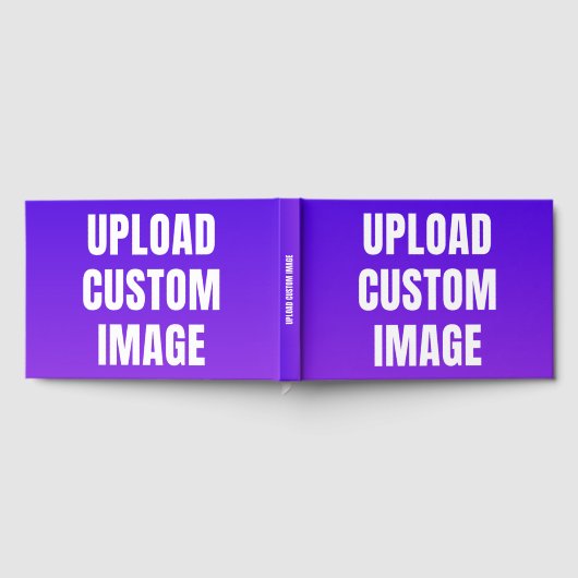 Upload Custom 3 Image - Add Your Own To Print On A ゲストブック (全面)