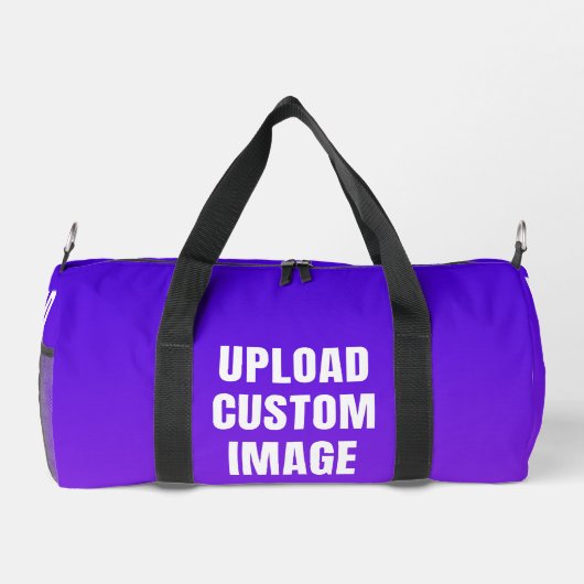 Upload Custom 4 Image - Add Your Own To Print On A ダッフルバッグ (裏面)