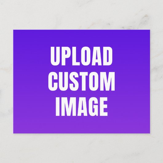 Upload Custom Image - Add Your Own To Print On A シーズンポストカード (正面)
