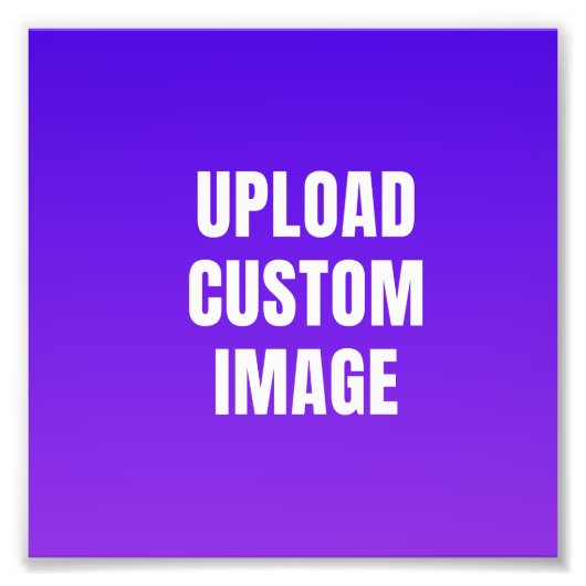 Upload Custom Image - Add Your Own To Print On A フォトプリント (正面)