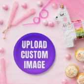 Upload Custom Image - Add Your Own To Print On A ペーパープレート (パーティー)