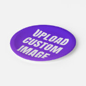 Upload Custom Image - Add Your Own To Print On A ペーパープレート (アングル)