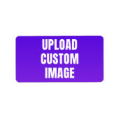 Upload Custom Image - Add Your Own To Print On A ラベル (正面)