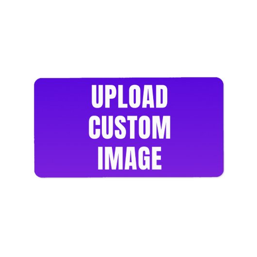 Upload Custom Image - Add Your Own To Print On A ラベル (正面)