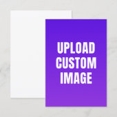 Upload Custom Image - Add Your Own To Print On A 招待状 (正面/裏面)