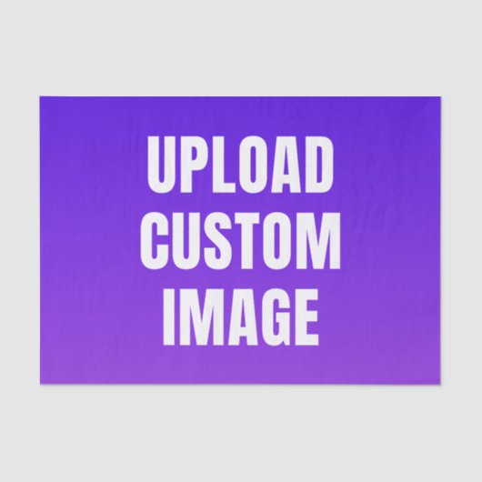 Upload Custom Image - Add Your Own To Print On A 薄葉紙 (正面)