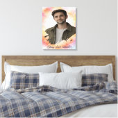Upload His Photo- Personalized Custom Gift for Him キャンバスプリント (インサイチュ (寝室))