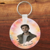 Upload His Photo- Personalized Custom Gift for Him キーホルダー (正面)