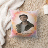 Upload His Photo- Personalized Custom Gift for Him クッション (ブランケット)