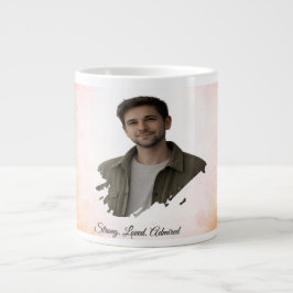 Upload His Photo- Personalized Custom Gift for Him ジャンボコーヒーマグカップ