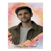 Upload His Photo- Personalized Custom Gift for Him ポスター (正面)