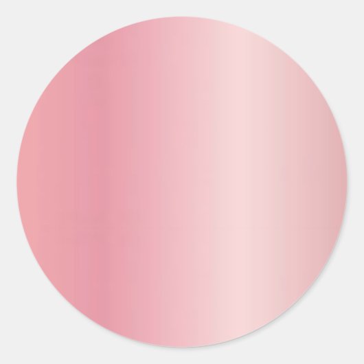 Upload Logo Add Your Text Elegant Rose Gold Blank ラウンドシール (正面)