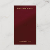 Upload Logo Here Custom QR Code Gold Text Font 名刺 (正面)