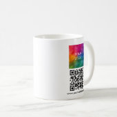 Upload Logo Sleek Template Scannable QR Code コーヒーマグカップ (正面右)