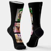 Upload Personalized Pet Photo Gift for Dog Parent ソックス (傾斜あり)