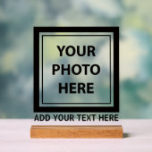 Upload Picture Photo & Add Text – Customize アクリルサイン (ニュートラル)