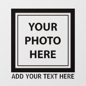 Upload Picture Photo & Add Text – Customize ウィンドウサイン (シート)