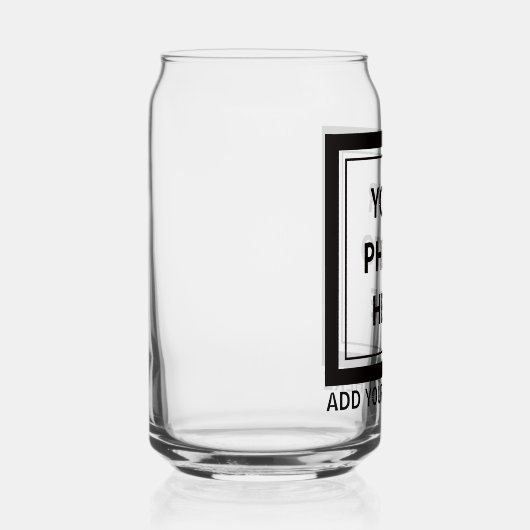 Upload Picture Photo & Add Text – Customize ガラス缶 (右)