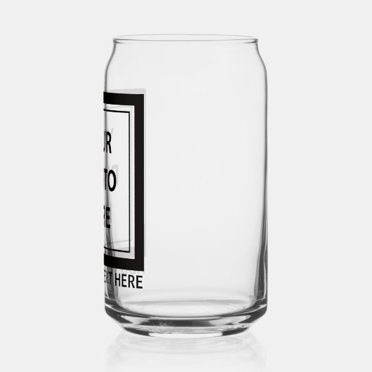 Upload Picture Photo & Add Text – Customize ガラス缶 (左)