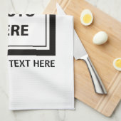 Upload Picture Photo & Add Text – Customize キッチンタオル (四つ折り)