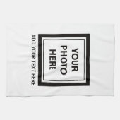 Upload Picture Photo & Add Text – Customize キッチンタオル (横)