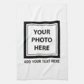 Upload Picture Photo & Add Text – Customize キッチンタオル (縦)