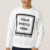 Upload Picture Photo & Add Text – Customize スウェットシャツ (正面)