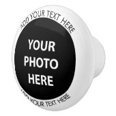 Upload Picture Photo & Add Text – Customize セラミックノブ (右)