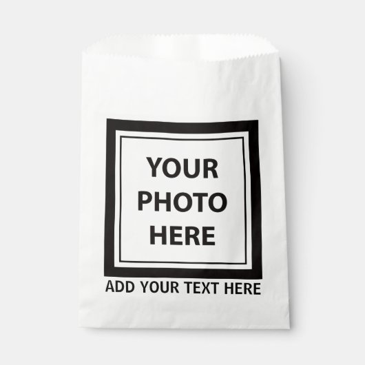 Upload Picture Photo & Add Text – Customize フェイバーバッグ (正面)