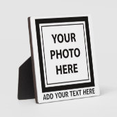 Upload Picture Photo & Add Text – Customize フォトプラーク (正面)