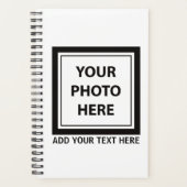 Upload Picture Photo & Add Text – Customize プランナー手帳 (正面)
