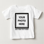 Upload Picture Photo & Add Text – Customize ベビーTシャツ (正面)