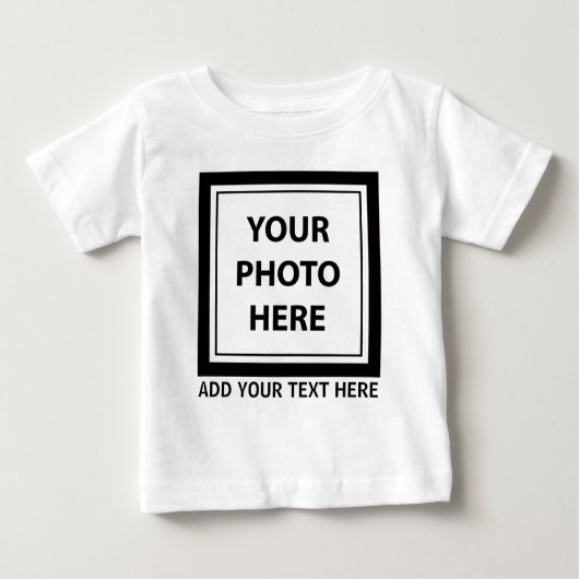 Upload Picture Photo & Add Text – Customize ベビーTシャツ (正面)