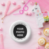 Upload Picture Photo & Add Text – Customize ペーパーボウル (パーティー)