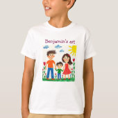 Upload your Child's Artwork to this Shirt Tシャツ (正面)