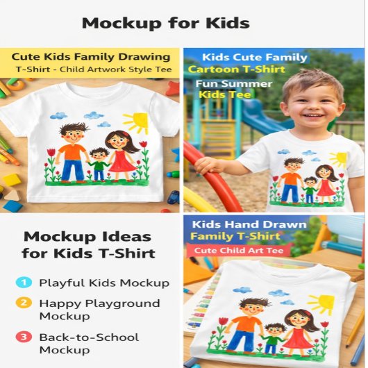 Upload your Child's Artwork to this Shirt Tシャツ
